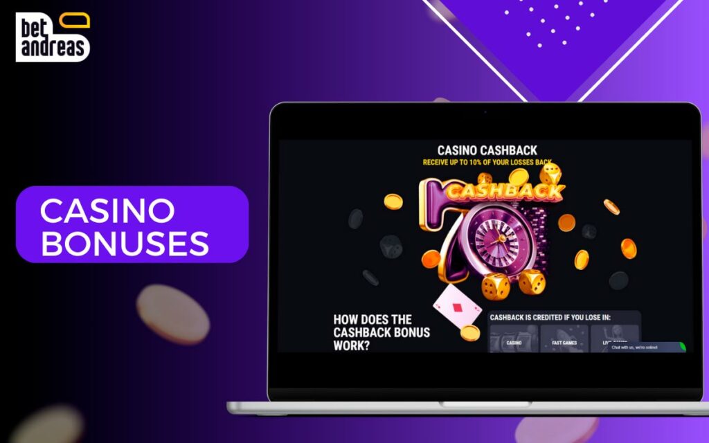 Get Up to 10% Cashback & Enjoy the Game of the Day at Bet Andreas Casino!