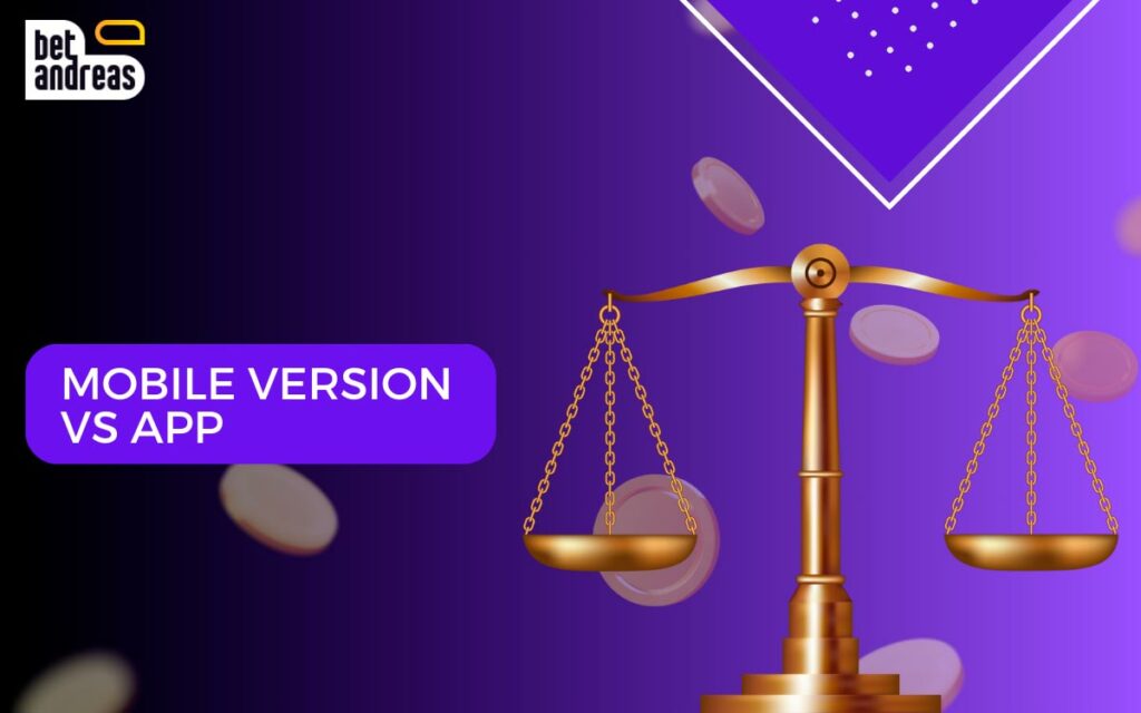 BetAndreas - Official Website Mobile Version and App Comparison
