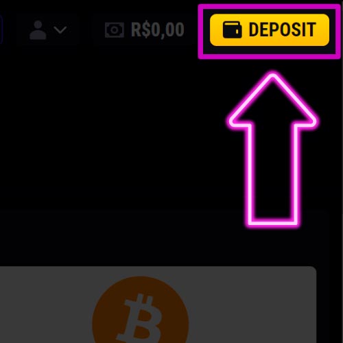 Go to the "Deposit" section